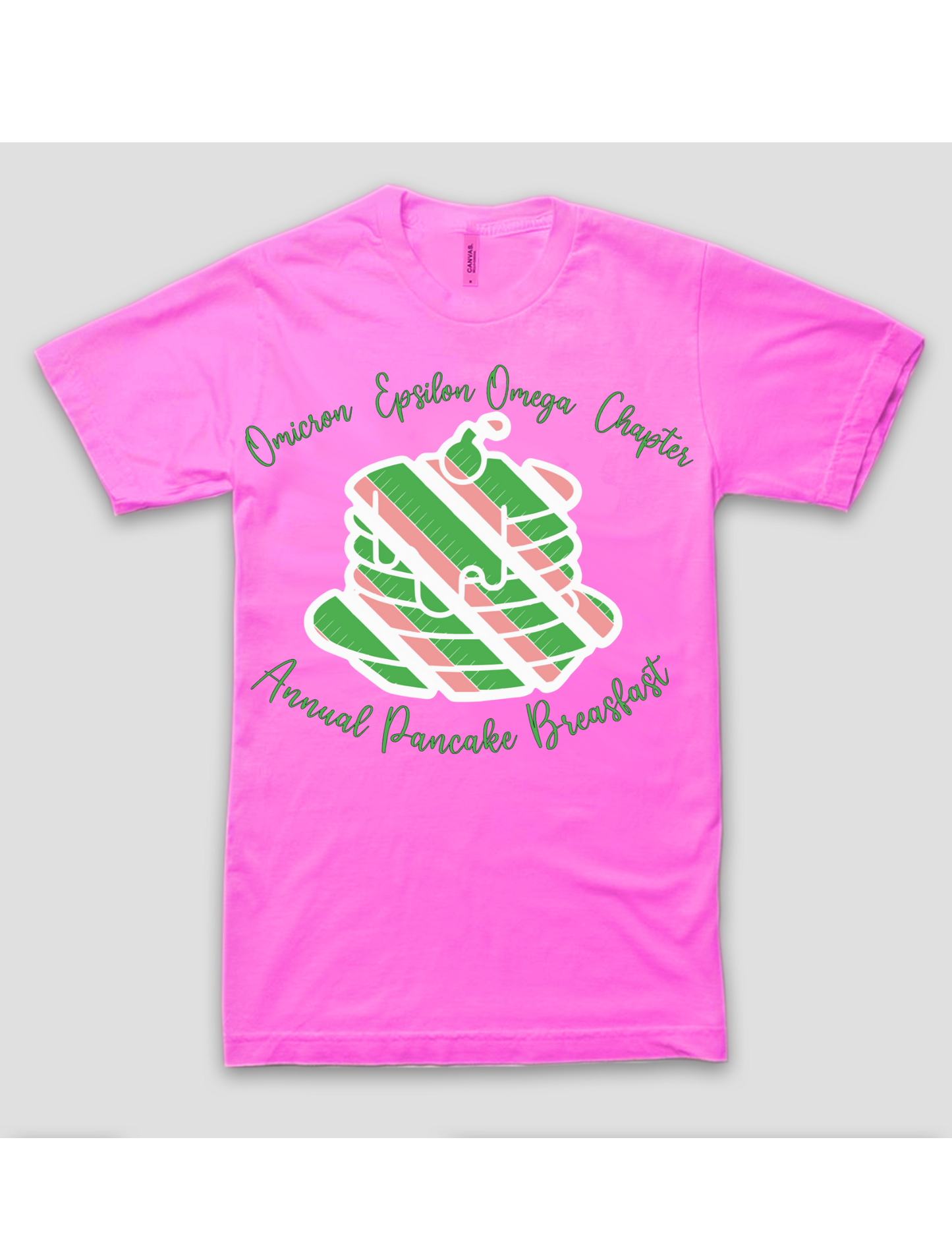 Omicron Epsilon Omega Pancake Breakfast T-Shirt